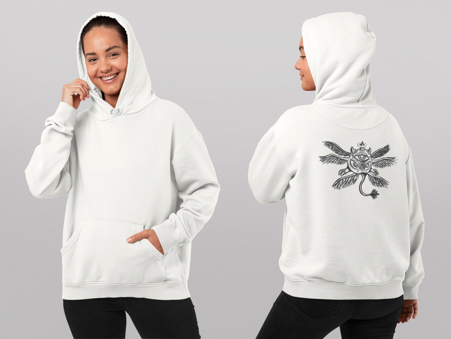 Sandro - Hoodie Natural raw