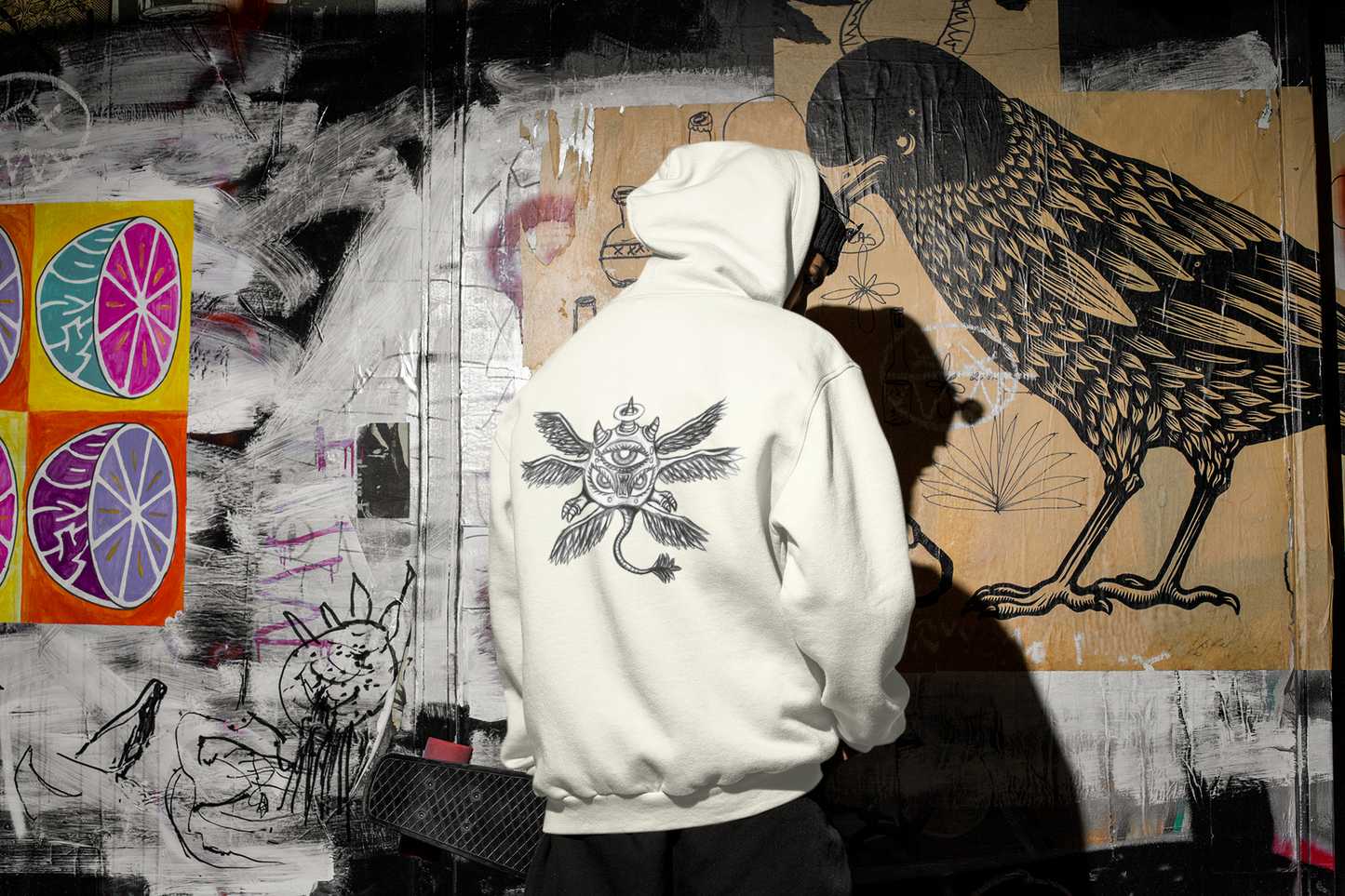 Sandro - Hoodie Natural raw